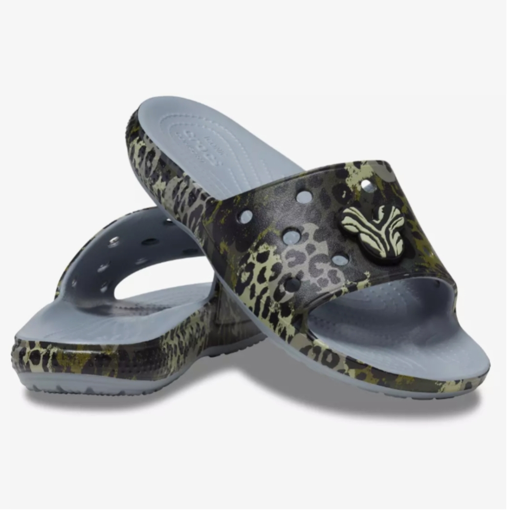 Mickey Mouse Icon Animal Prints Slides for Adults by Crocs